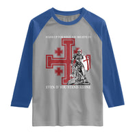 Catholic Knight Templar Crusader Cross Raglan Shirt Kingdom Of Jerusalem