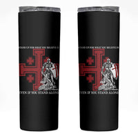 Catholic Knight Templar Crusader Cross Skinny Tumbler Kingdom Of Jerusalem