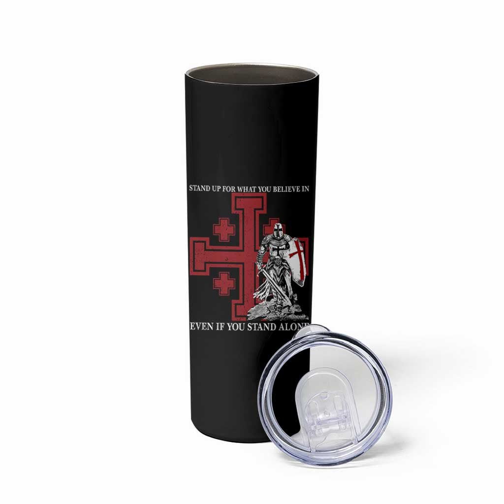 Catholic Knight Templar Crusader Cross Skinny Tumbler Kingdom Of Jerusalem