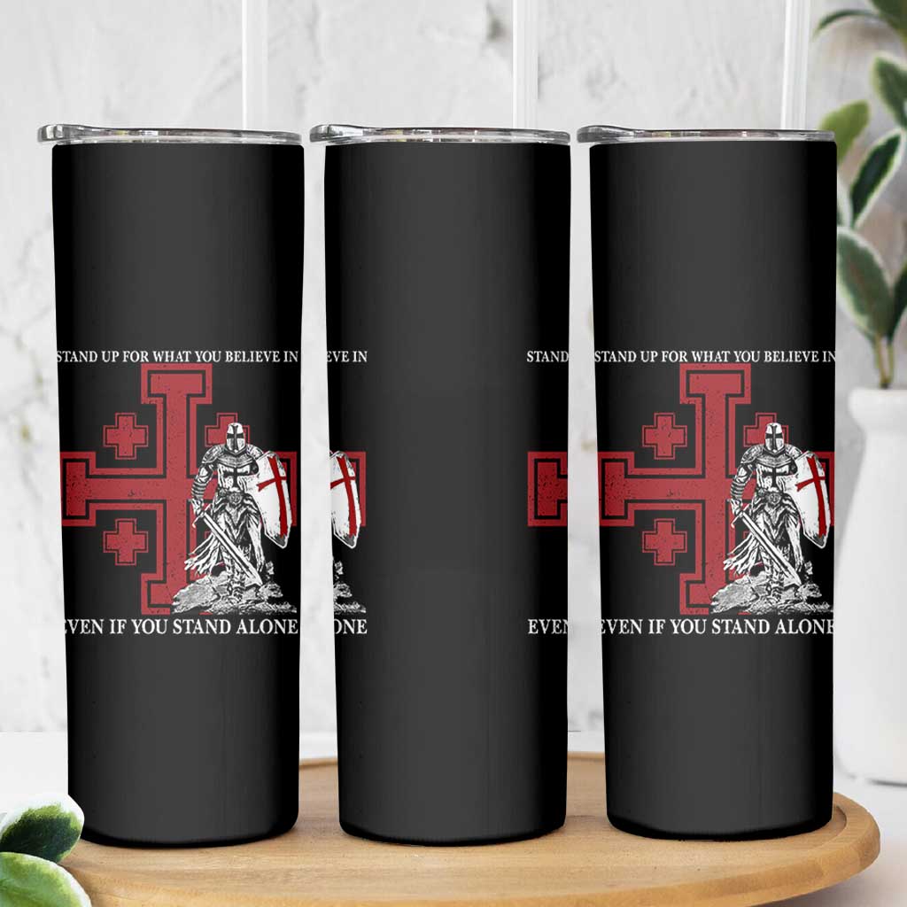 Catholic Knight Templar Crusader Cross Skinny Tumbler Kingdom Of Jerusalem