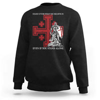 Catholic Knight Templar Crusader Cross Sweatshirt Kingdom Of Jerusalem
