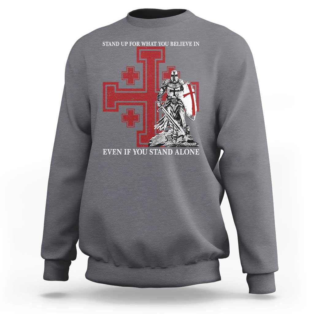 Catholic Knight Templar Crusader Cross Sweatshirt Kingdom Of Jerusalem
