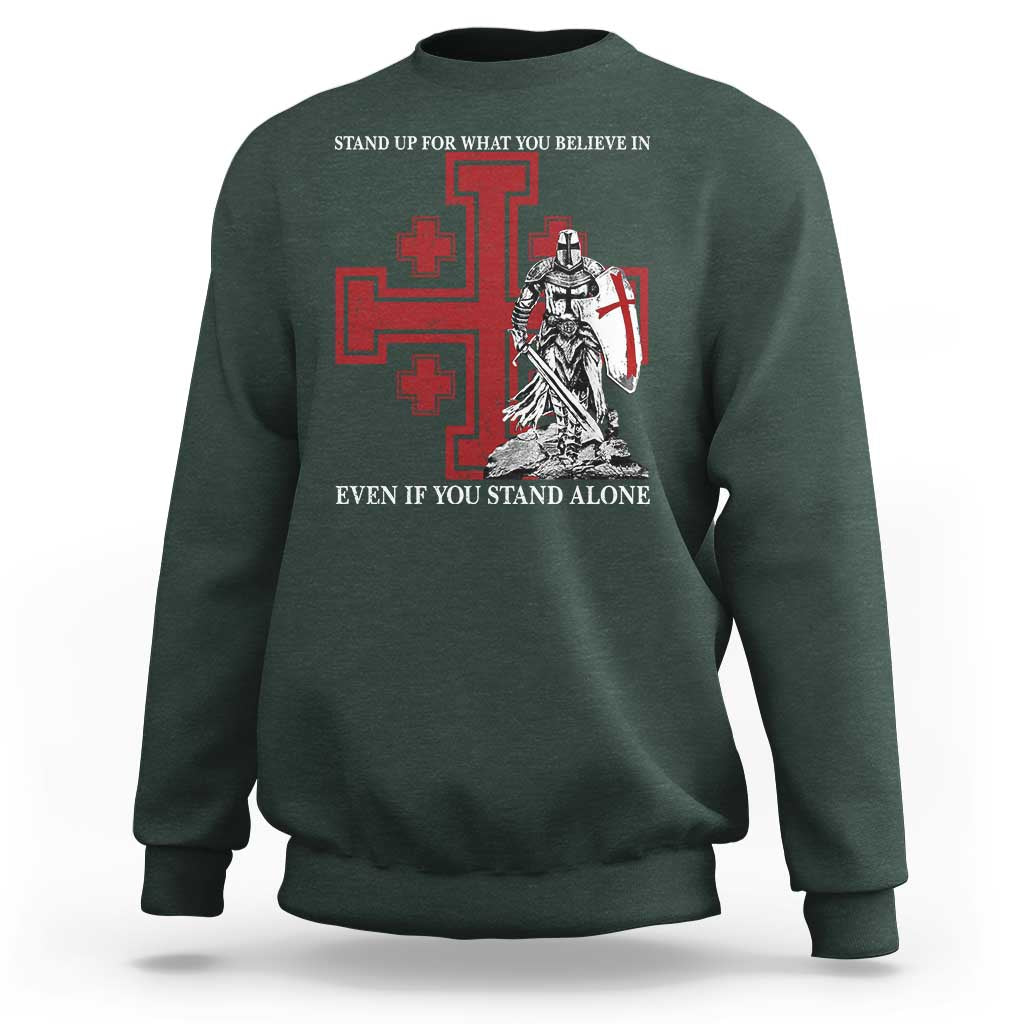 Catholic Knight Templar Crusader Cross Sweatshirt Kingdom Of Jerusalem