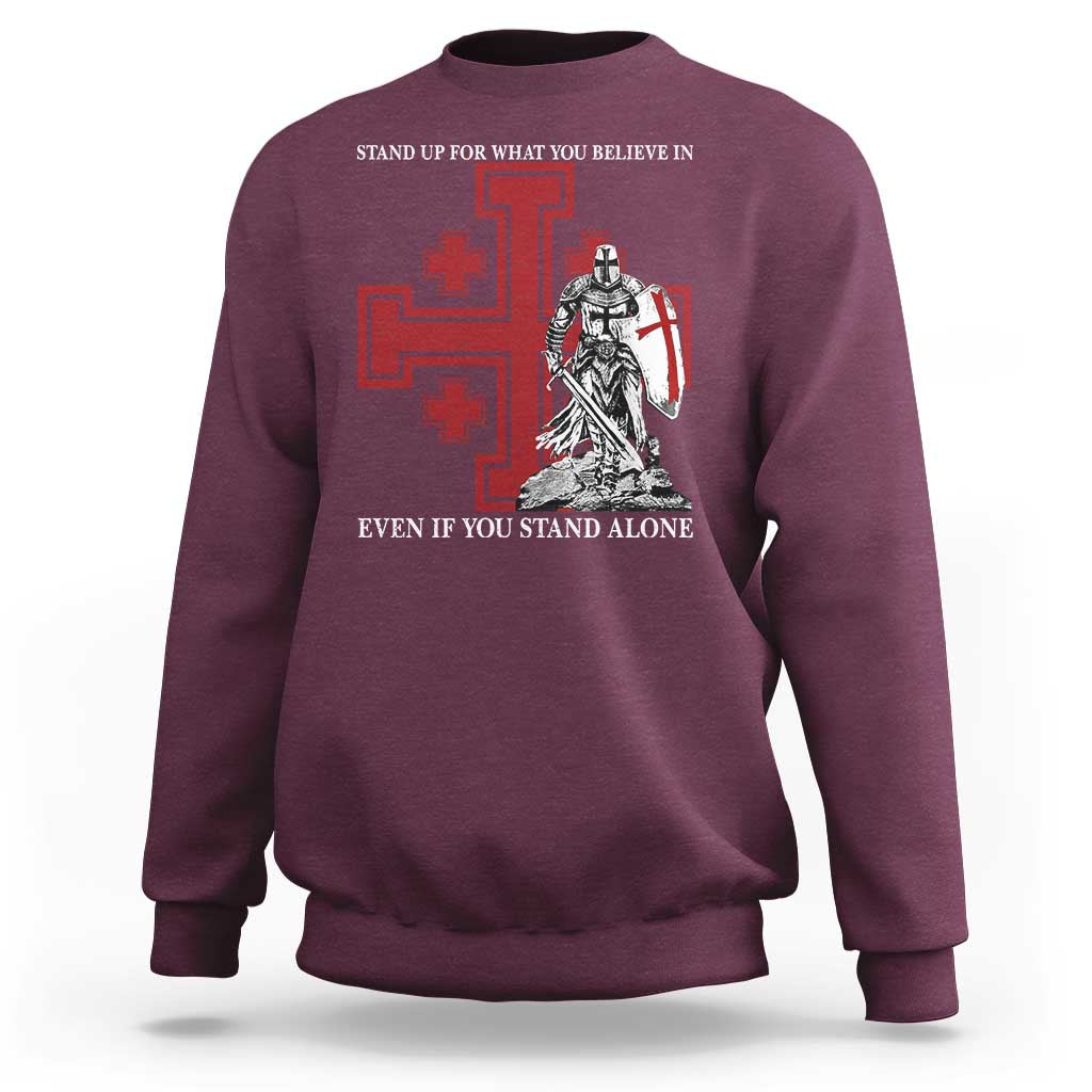 Catholic Knight Templar Crusader Cross Sweatshirt Kingdom Of Jerusalem