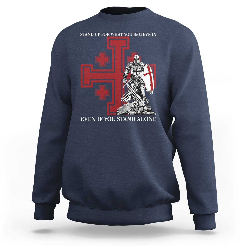 Catholic Knight Templar Crusader Cross Sweatshirt Kingdom Of Jerusalem