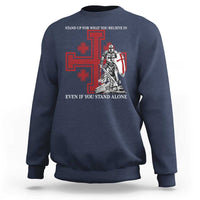 Catholic Knight Templar Crusader Cross Sweatshirt Kingdom Of Jerusalem