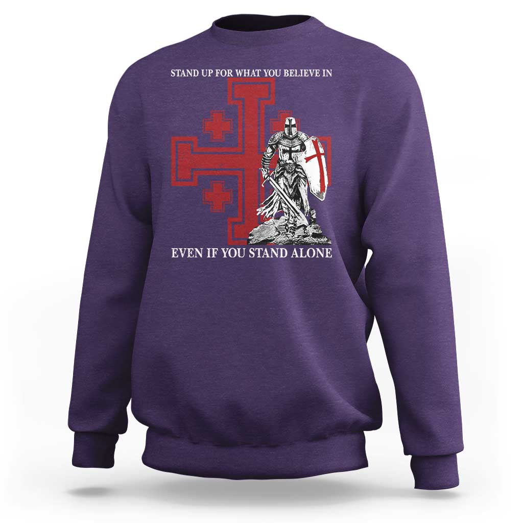 Catholic Knight Templar Crusader Cross Sweatshirt Kingdom Of Jerusalem
