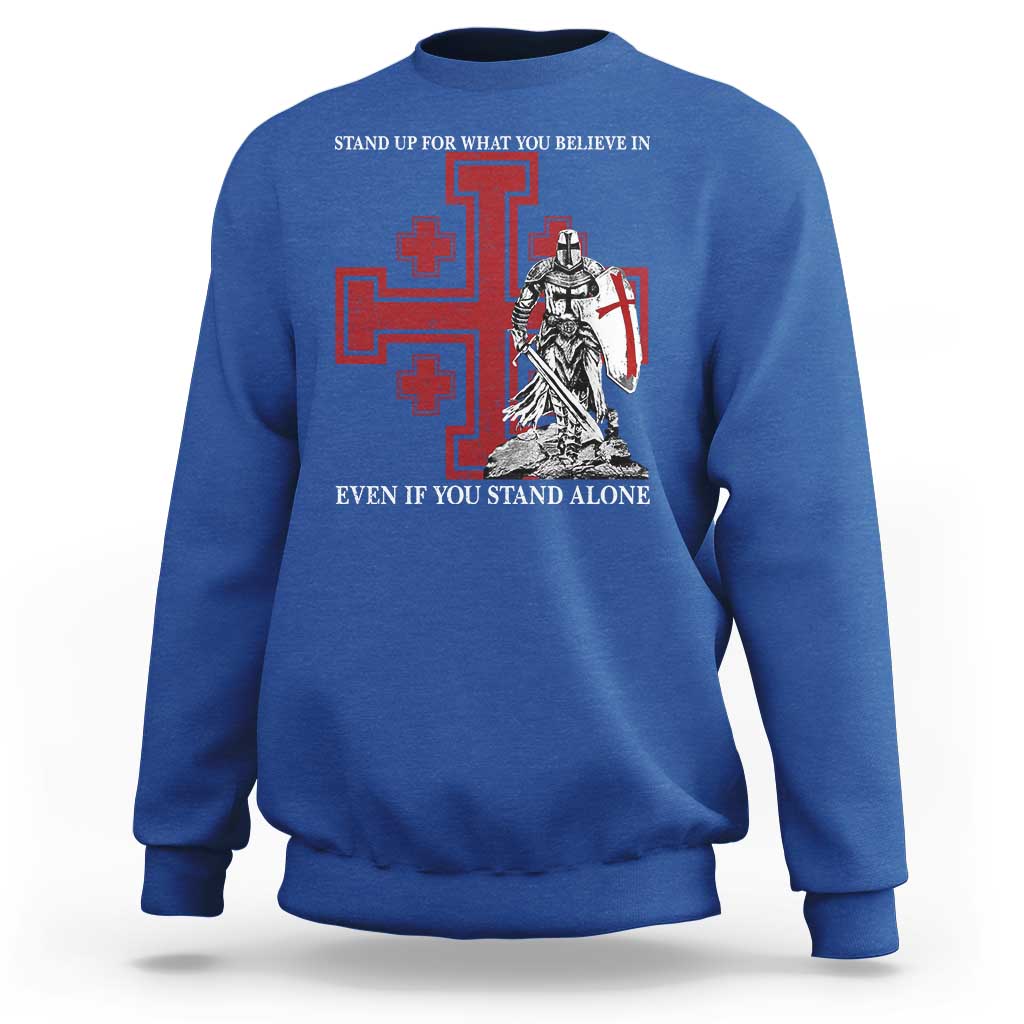Catholic Knight Templar Crusader Cross Sweatshirt Kingdom Of Jerusalem
