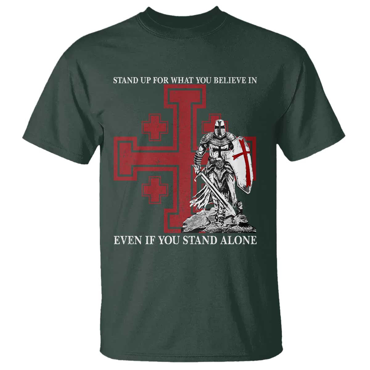 Catholic Knight Templar Crusader Cross T Shirt Kingdom Of Jerusalem