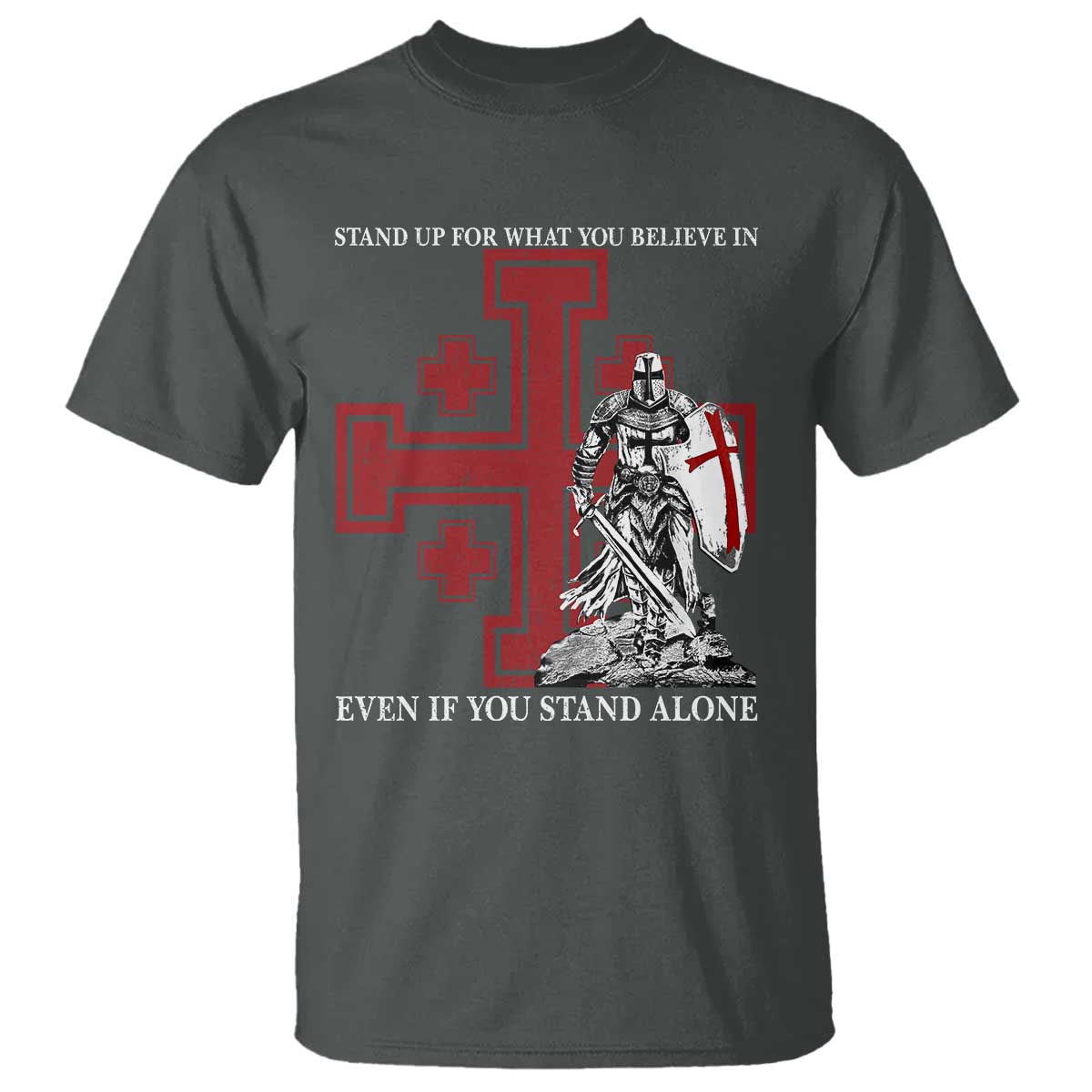 Catholic Knight Templar Crusader Cross T Shirt Kingdom Of Jerusalem