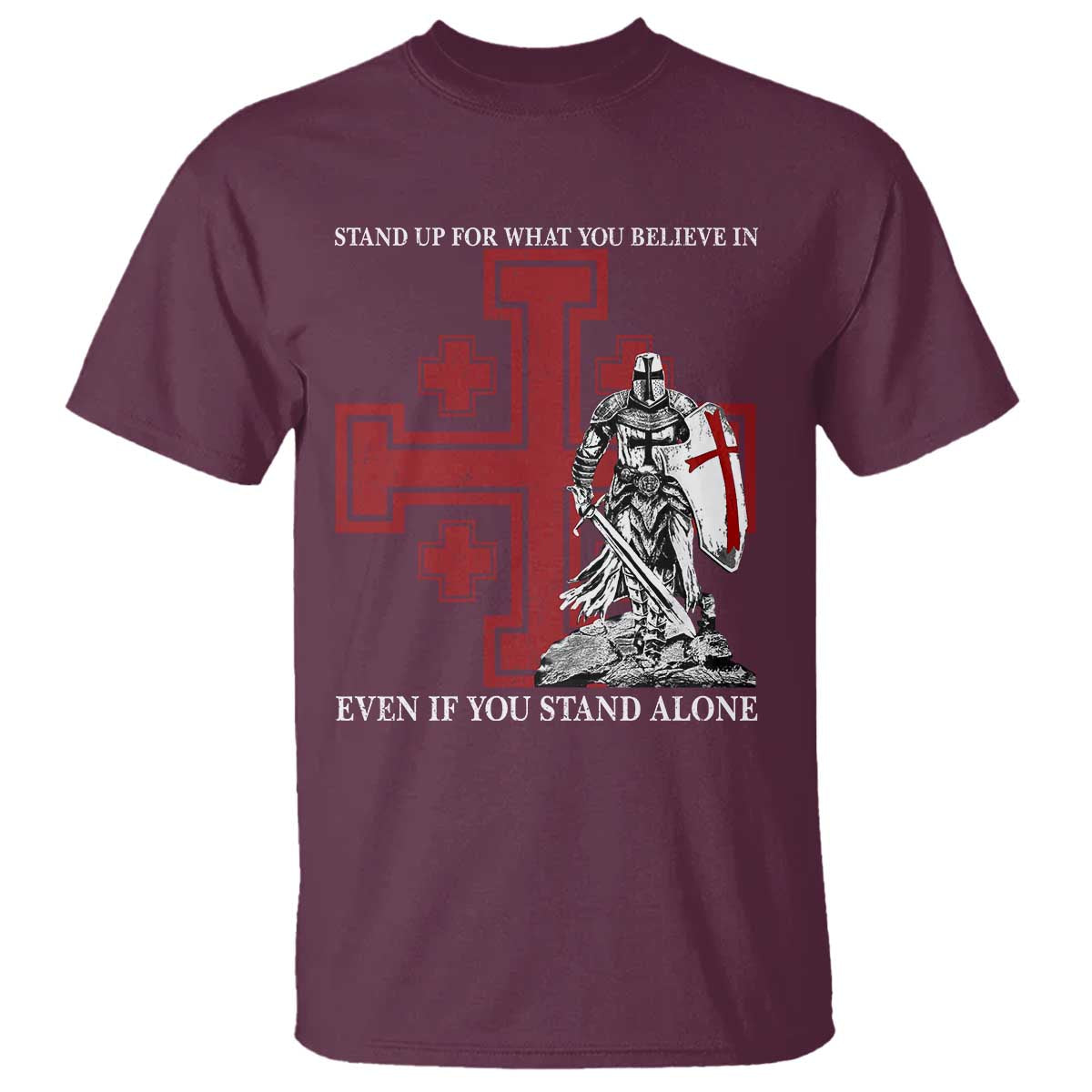 Catholic Knight Templar Crusader Cross T Shirt Kingdom Of Jerusalem