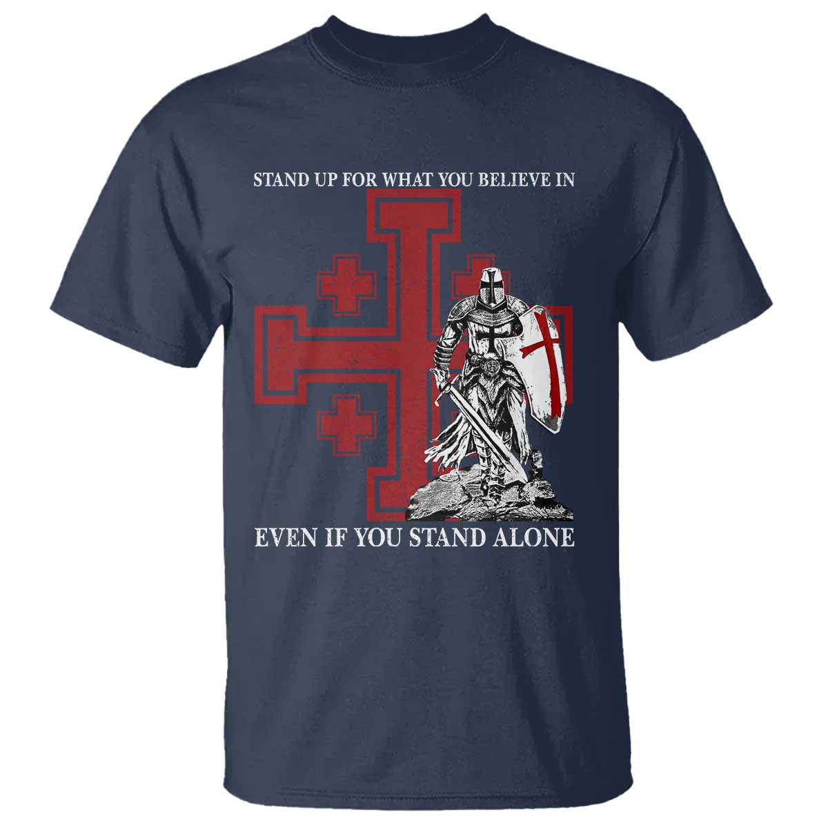 Catholic Knight Templar Crusader Cross T Shirt Kingdom Of Jerusalem