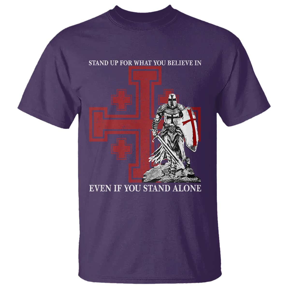 Catholic Knight Templar Crusader Cross T Shirt Kingdom Of Jerusalem