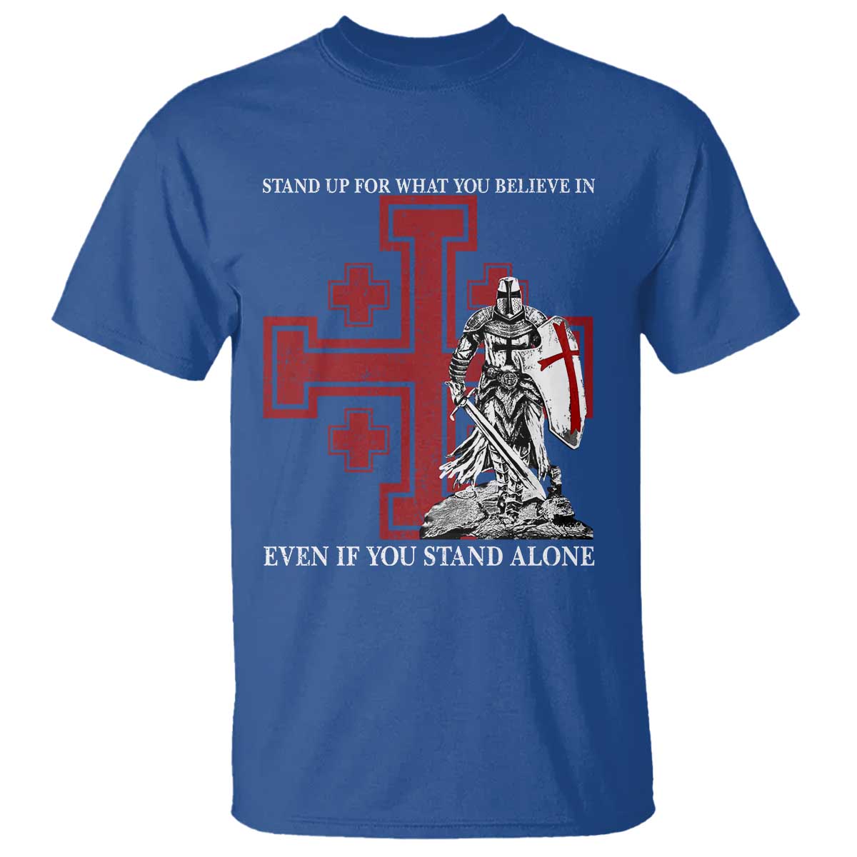 Catholic Knight Templar Crusader Cross T Shirt Kingdom Of Jerusalem