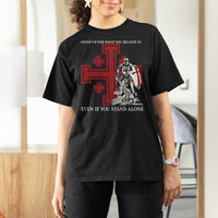 Catholic Knight Templar Crusader Cross T Shirt For Women Kingdom Of Jerusalem