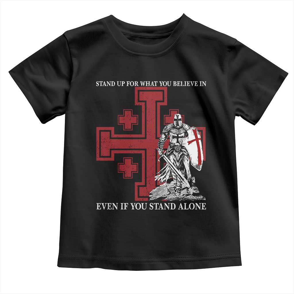 Catholic Knight Templar Crusader Cross Toddler T Shirt Kingdom Of Jerusalem