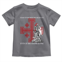 Catholic Knight Templar Crusader Cross Toddler T Shirt Kingdom Of Jerusalem