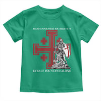 Catholic Knight Templar Crusader Cross Toddler T Shirt Kingdom Of Jerusalem
