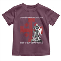 Catholic Knight Templar Crusader Cross Toddler T Shirt Kingdom Of Jerusalem