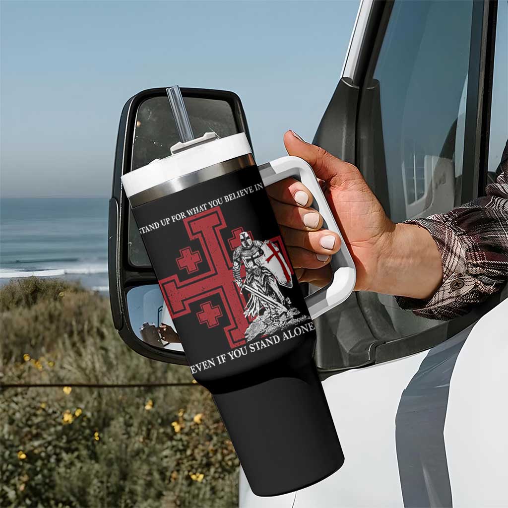 Catholic Knight Templar Crusader Cross Tumbler With Handle Kingdom Of Jerusalem