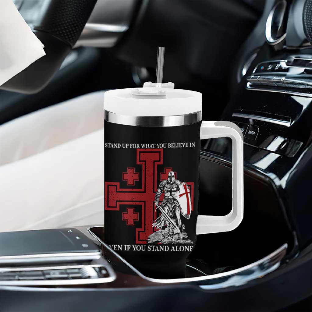 Catholic Knight Templar Crusader Cross Tumbler With Handle Kingdom Of Jerusalem