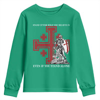 Catholic Knight Templar Crusader Cross Youth Sweatshirt Kingdom Of Jerusalem