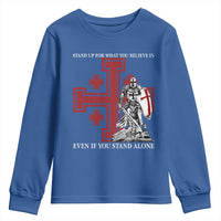 Catholic Knight Templar Crusader Cross Youth Sweatshirt Kingdom Of Jerusalem