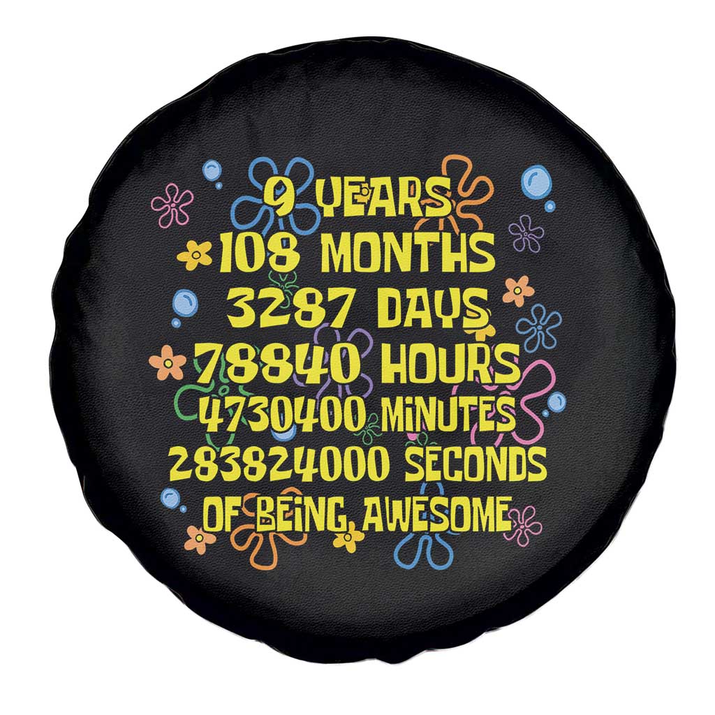 9th Birthday Gifts Spare Tire Cover Flowers Girl Son Boy 9yr 9 Year Old Bday