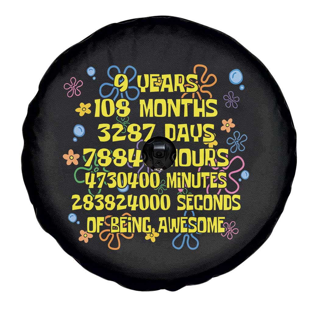 9th Birthday Gifts Spare Tire Cover Flowers Girl Son Boy 9yr 9 Year Old Bday