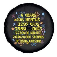 9th Birthday Gifts Spare Tire Cover Flowers Girl Son Boy 9yr 9 Year Old Bday
