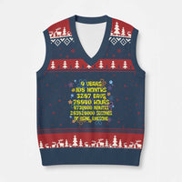 9th Birthday Gifts V-Neck Knit Sweater Vest Flowers Girl Son Boy 9yr 9 Year Old Bday