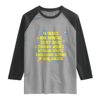 9th Birthday Gifts Raglan Shirt Flowers Girl Son Boy 9yr 9 Year Old Bday