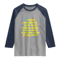 9th Birthday Gifts Raglan Shirt Flowers Girl Son Boy 9yr 9 Year Old Bday