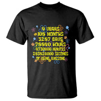 9th Birthday Gifts T Shirt Flowers Girl Son Boy 9yr 9 Year Old Bday