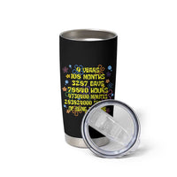 9th Birthday Gifts Tumbler Cup Flowers Girl Son Boy 9yr 9 Year Old Bday