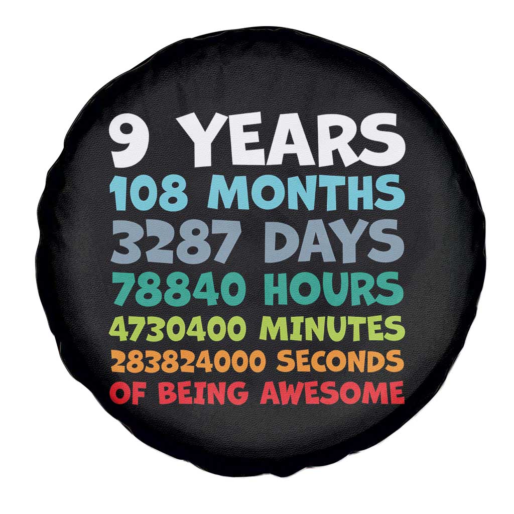 9 Year Old Bday Spare Tire Cover Son Boy 9yr 9th Birthday Gifts