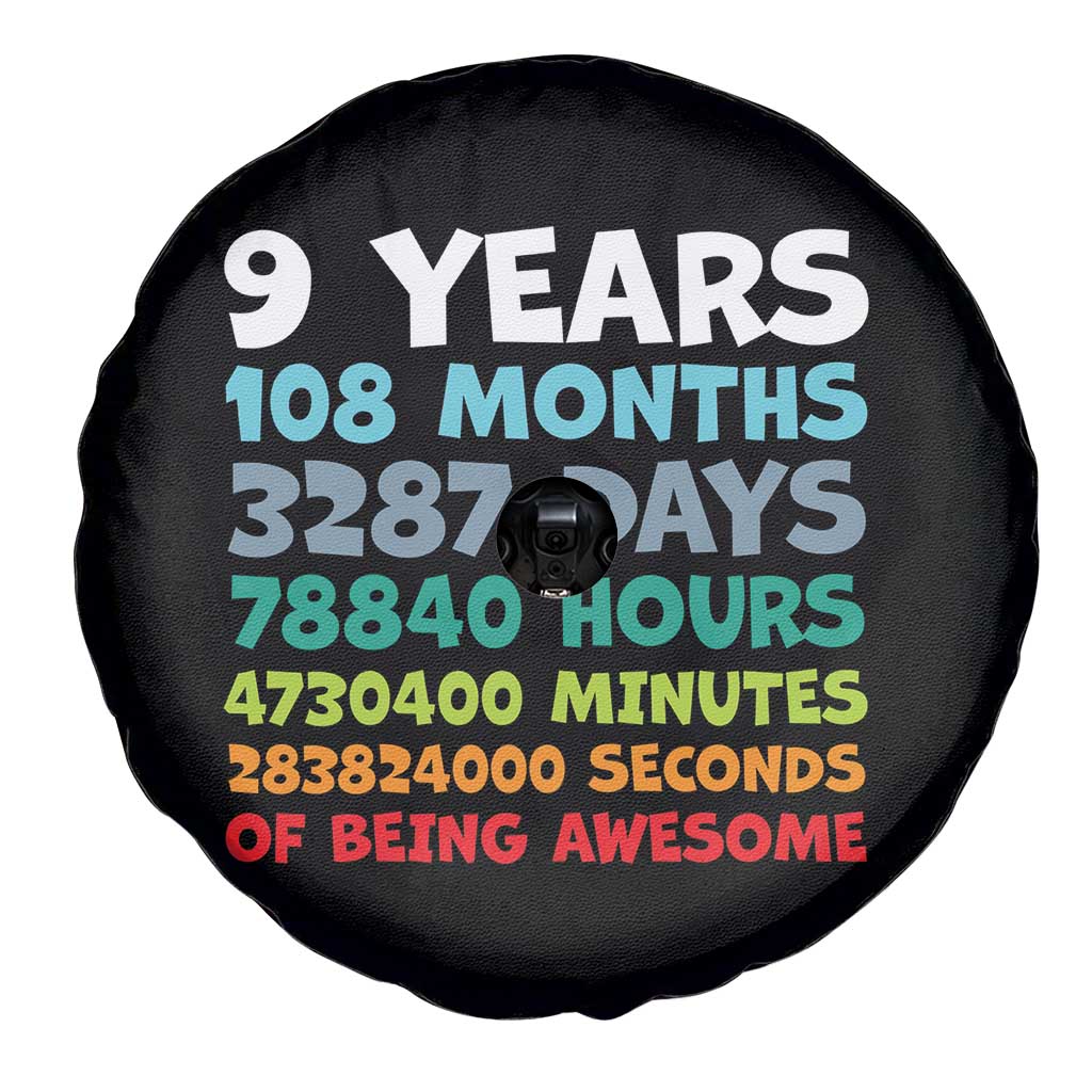 9 Year Old Bday Spare Tire Cover Son Boy 9yr 9th Birthday Gifts