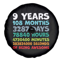 9 Year Old Bday Spare Tire Cover Son Boy 9yr 9th Birthday Gifts