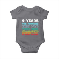 9 Year Old Bday Baby Onesie Son Boy 9yr 9th Birthday Gifts