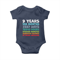 9 Year Old Bday Baby Onesie Son Boy 9yr 9th Birthday Gifts
