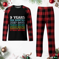 9 Year Old Bday Plaid Pajama Set Son Boy 9yr 9th Birthday Gifts