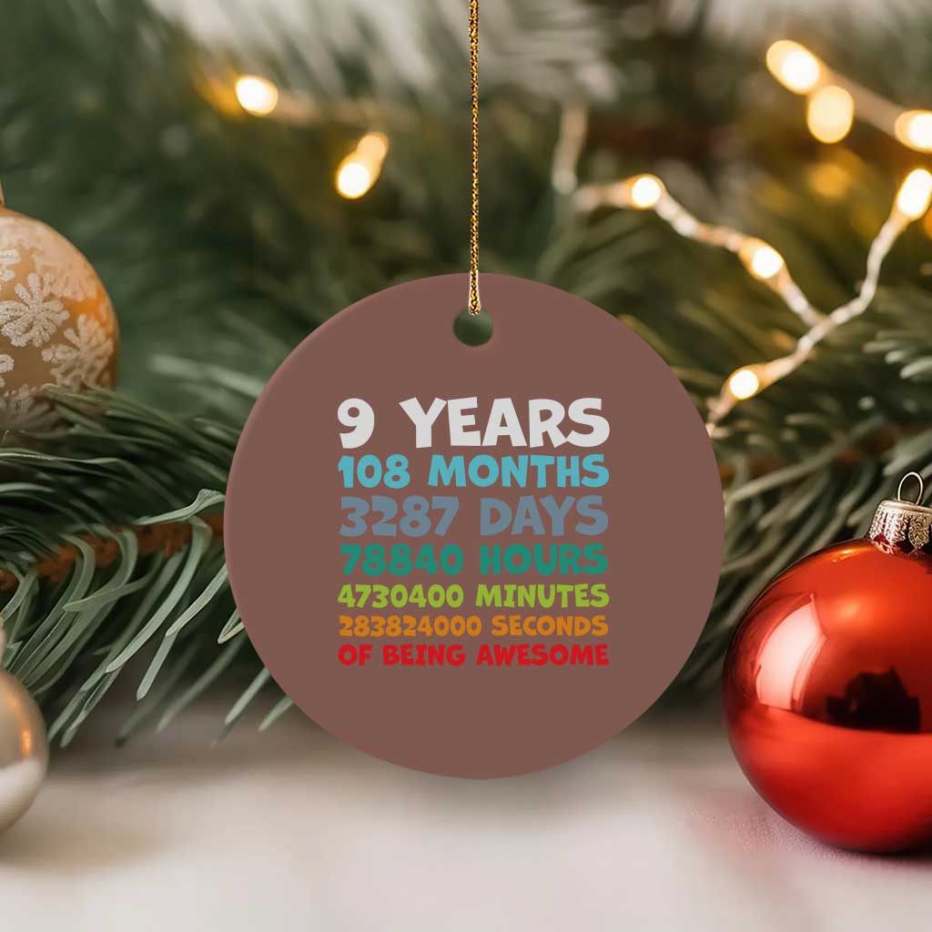 9 Year Old Bday Ceramic Ornament Son Boy 9yr 9th Birthday Gifts