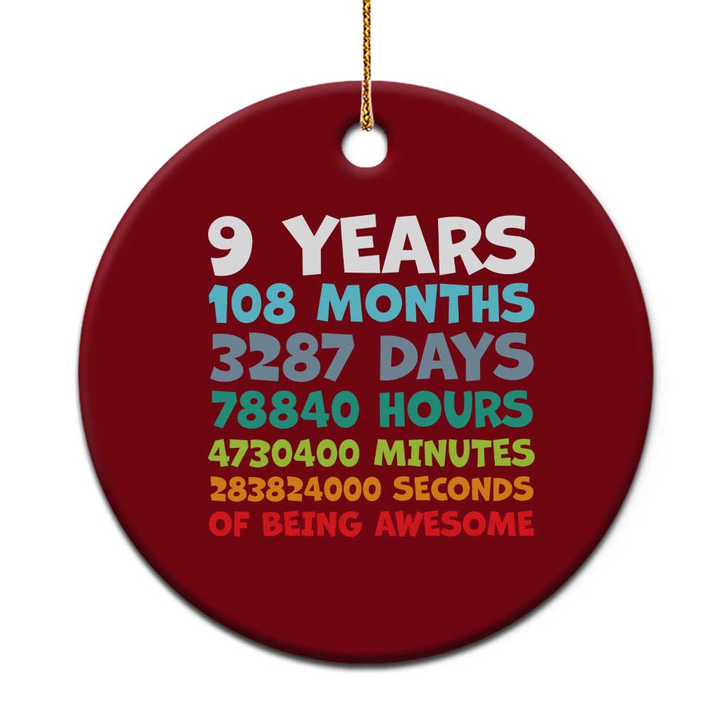 9 Year Old Bday Ceramic Ornament Son Boy 9yr 9th Birthday Gifts