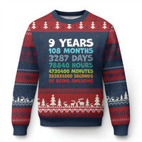9 Year Old Bday Ugly Christmas Sweater Son Boy 9yr 9th Birthday Gifts