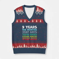 9 Year Old Bday V-Neck Knit Sweater Vest Son Boy 9yr 9th Birthday Gifts