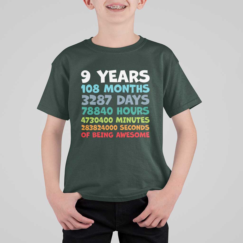 9 Year Old Bday T Shirt For Kid Son Boy 9yr 9th Birthday Gifts