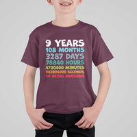 9 Year Old Bday T Shirt For Kid Son Boy 9yr 9th Birthday Gifts