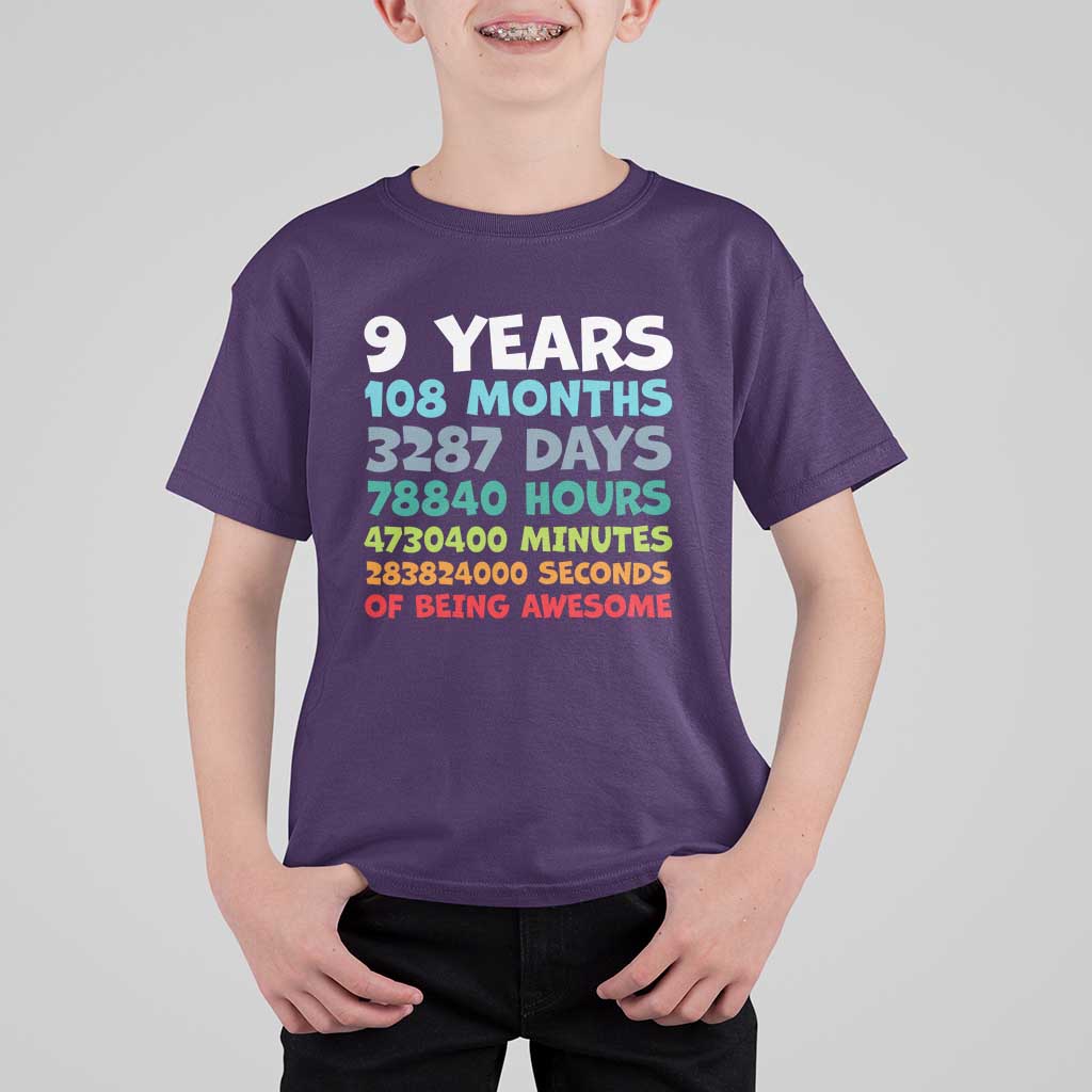 9 Year Old Bday T Shirt For Kid Son Boy 9yr 9th Birthday Gifts
