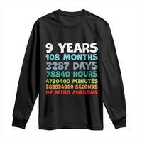 9 Year Old Bday Long Sleeve Shirt Son Boy 9yr 9th Birthday Gifts