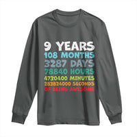 9 Year Old Bday Long Sleeve Shirt Son Boy 9yr 9th Birthday Gifts